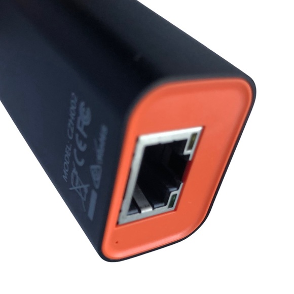 NEW COZOO USB-C to 3-Port USB 3.0 Hub with Ethernet NEW NIB Orange Black Tech - Picture 7 of 11